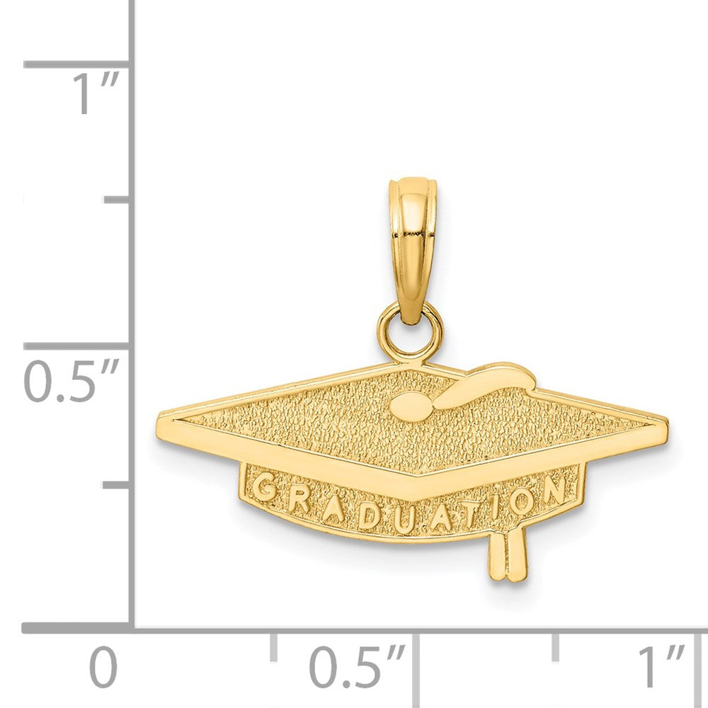 14K Gelbgold Abschlusskappe-Charm