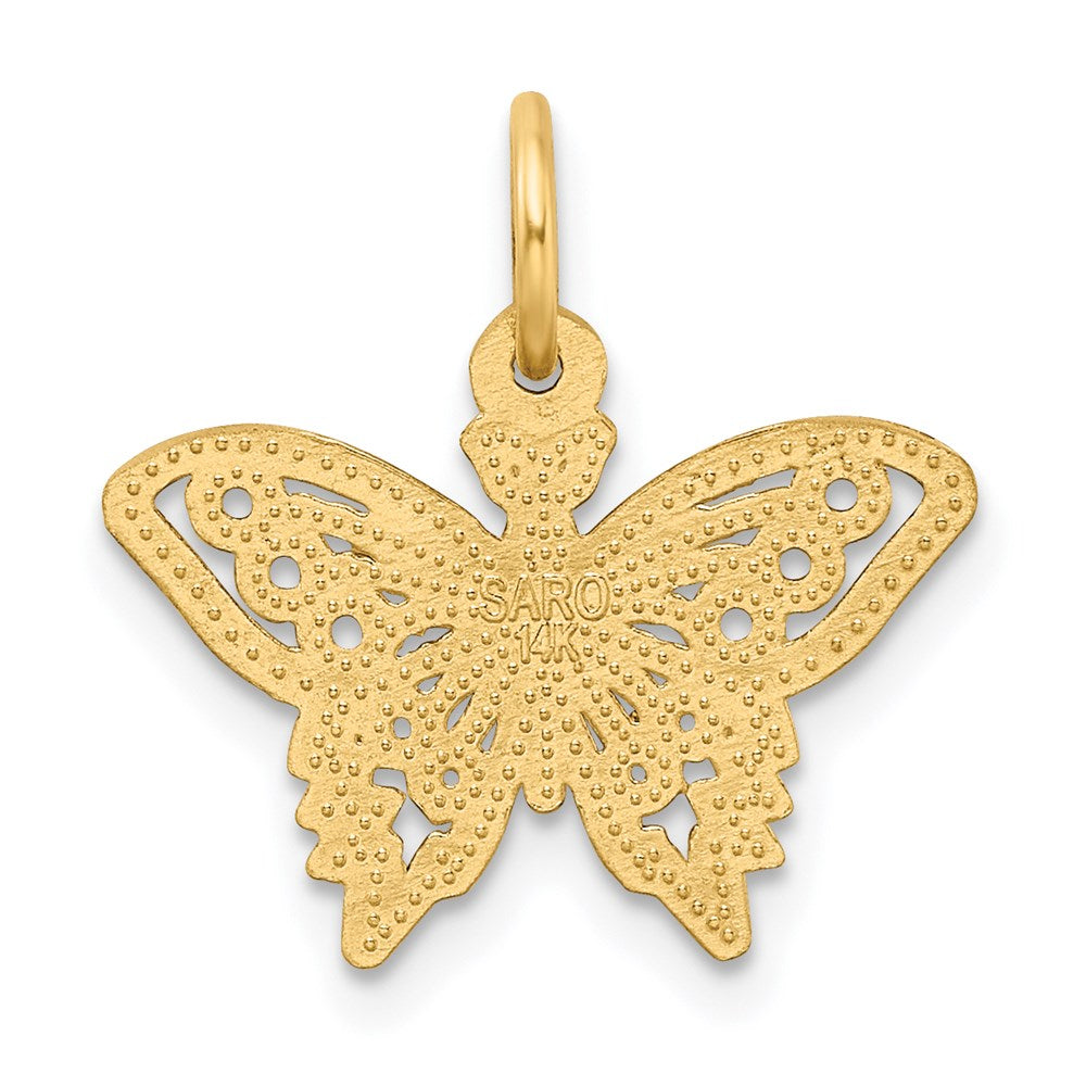 14K Gelbgold Schmetterling Charm