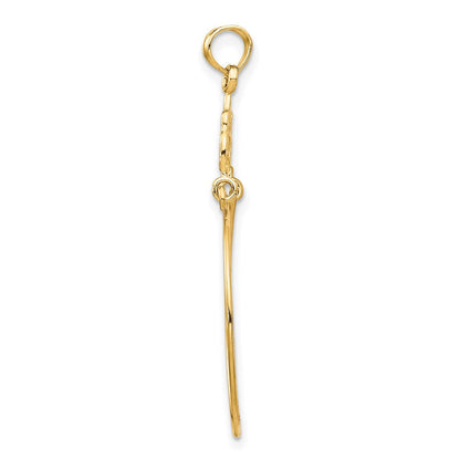 14K Gelbgold Filigran Charm Halter