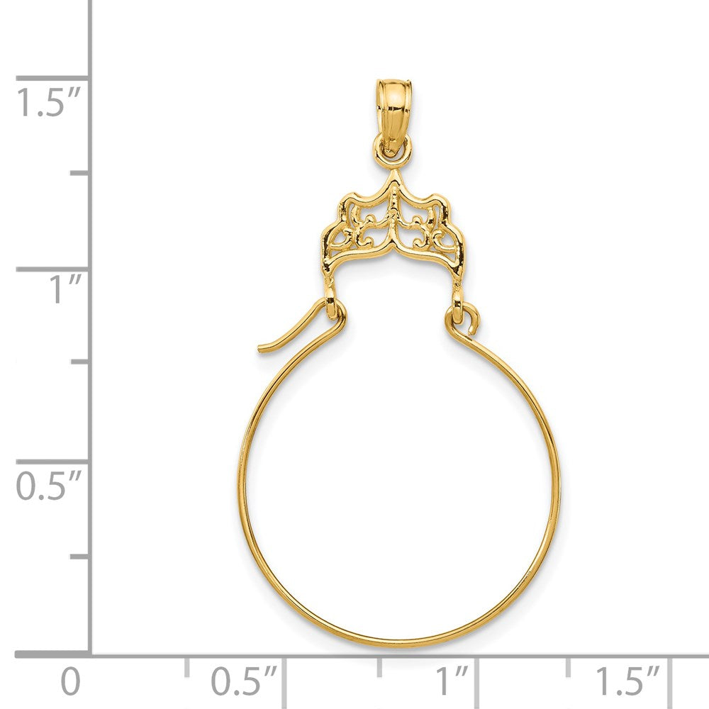 14K Gelbgold Filigran Charm Halter
