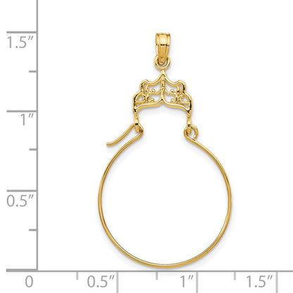 14K Gelbgold Filigran Charm Halter