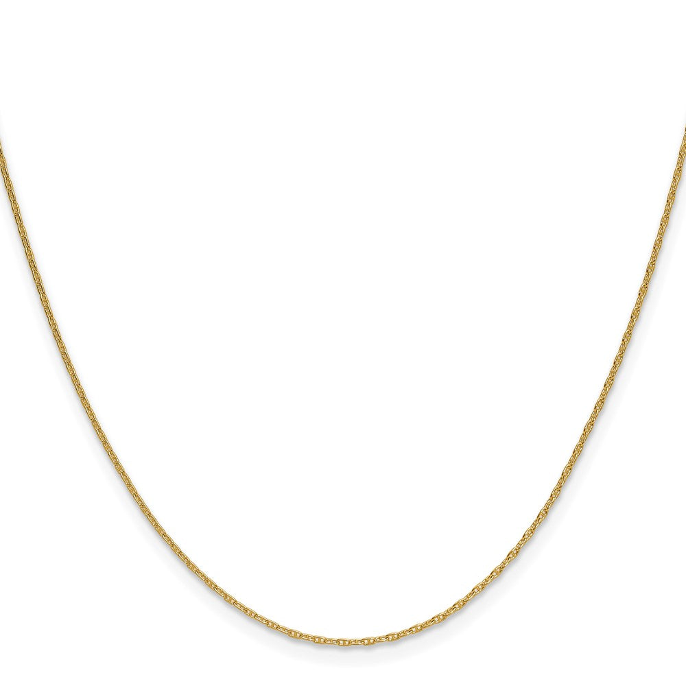 14K Gelbgold 1.05mm Mariners Glieder Halskette