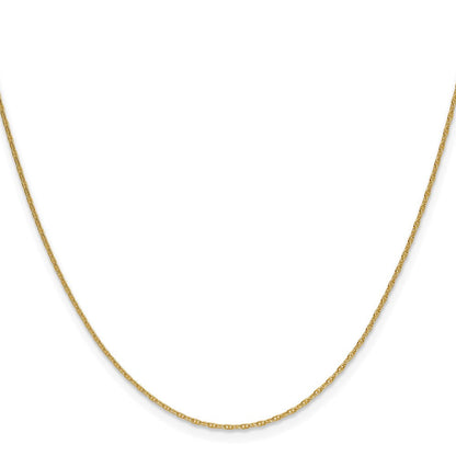 14K Gelbgold 1.05mm Mariners Glieder Halskette