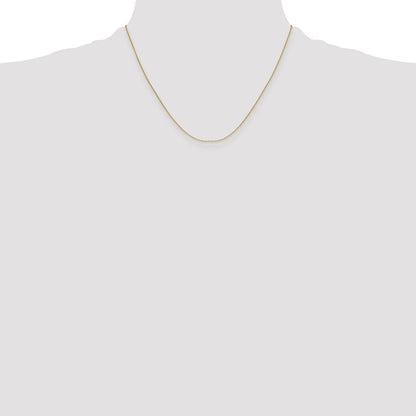 14K Gelbgold 1.05mm Mariners Glieder Halskette