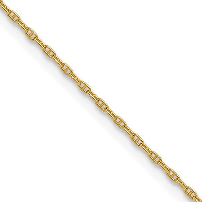 14K Gelbgold 1.05mm Mariners Glieder Halskette