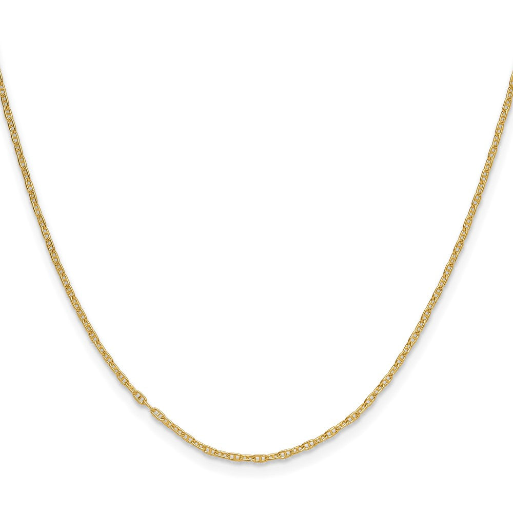 14K Gelbgold 1.5mm Mariners Glieder Halskette