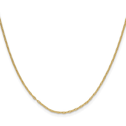 14K Gelbgold 1.5mm Mariners Glieder Halskette