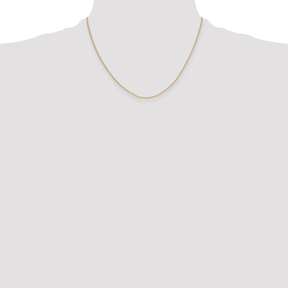 14K Gelbgold 1.5mm Mariners Glieder Halskette