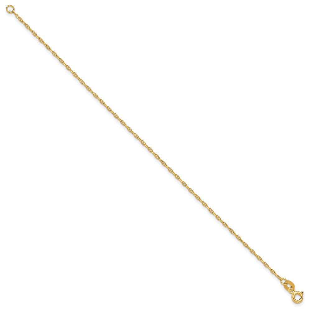 14K Gelbgold 1.5mm Mariners Glieder Gliederarmband