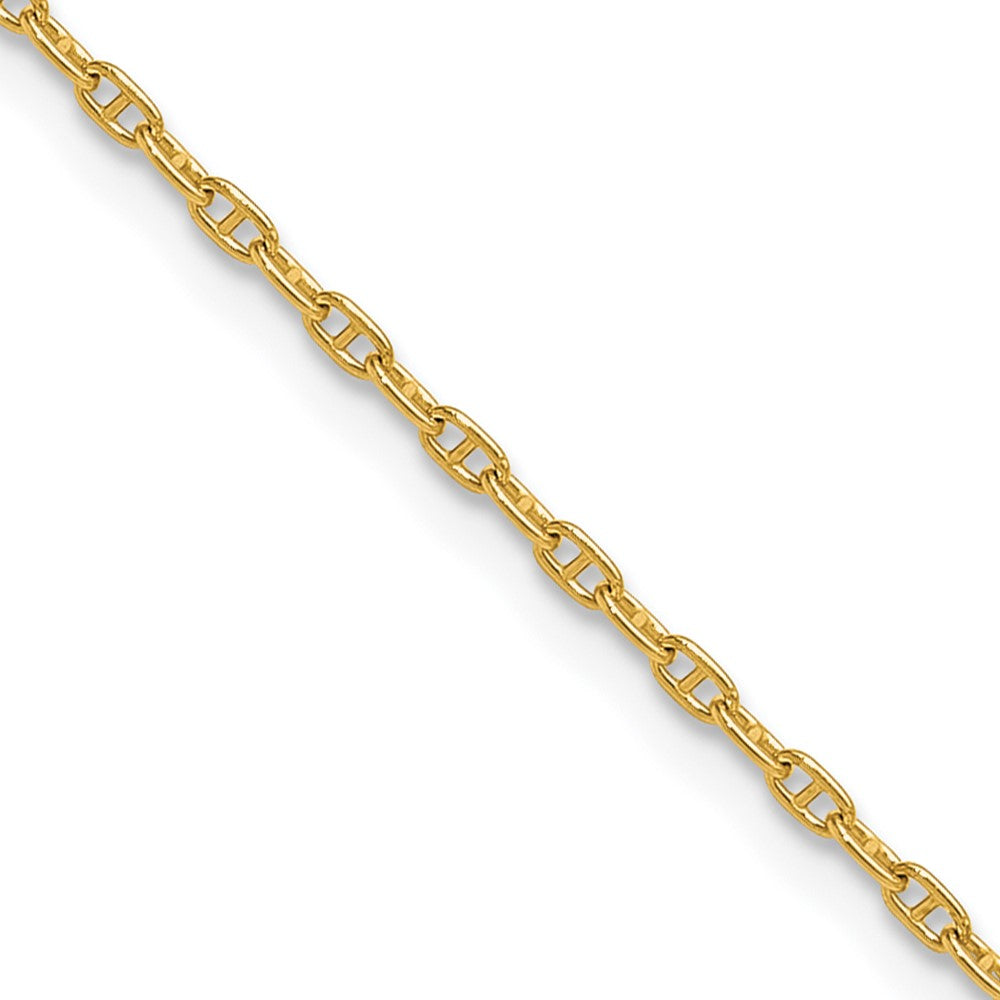 14K Gelbgold 1.5mm Mariners Glieder Halskette