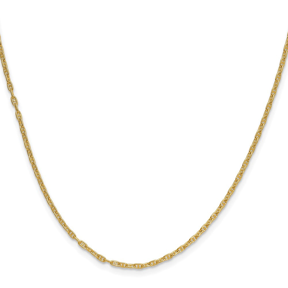 14K Gelbgold 1.8mm Mariners Glieder Halskette