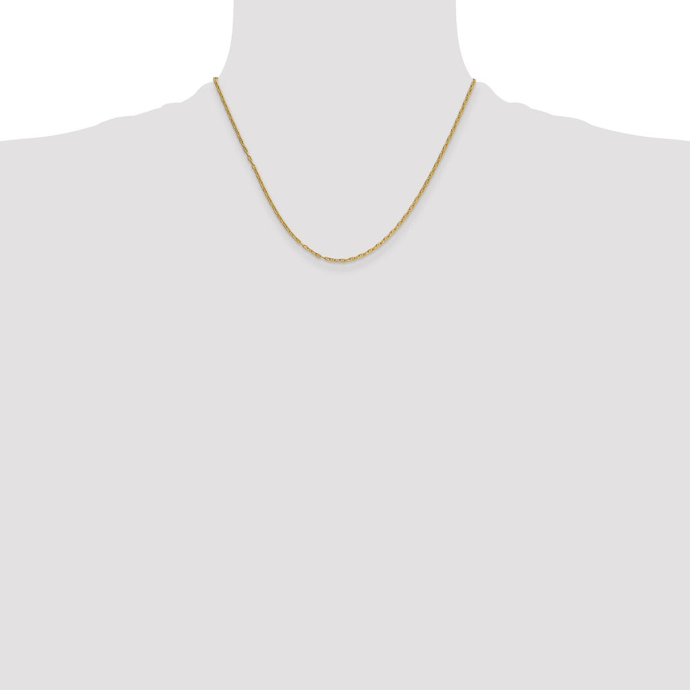 14K Gelbgold 1.8mm Mariners Glieder Halskette
