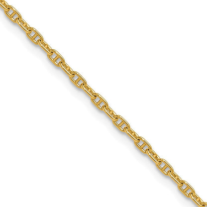 14K Gelbgold 1.8mm Mariners Glieder Halskette