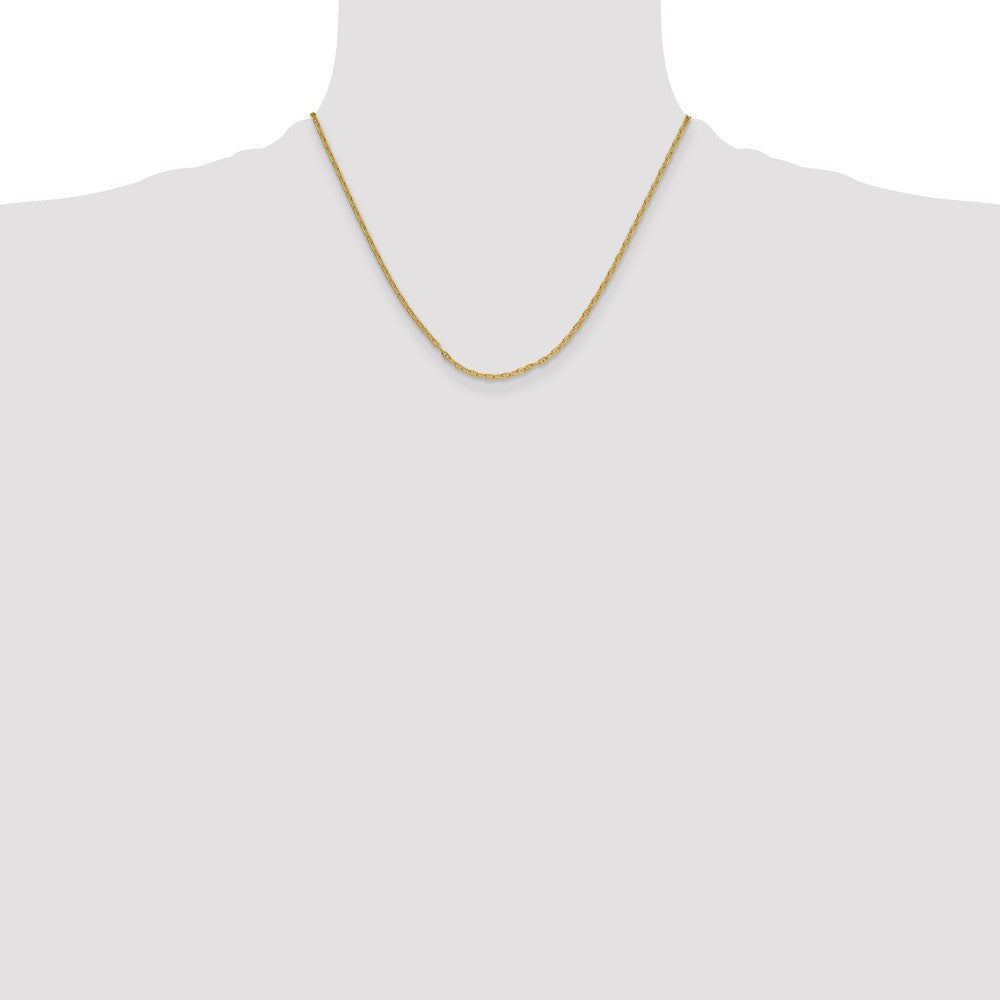 14K Gelbgold 2.35mm Mariners Glieder Halskette