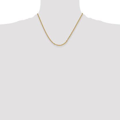Massiv 14K Gelbgold 3.0mm Mariners Glieder Kette Nan Halskette