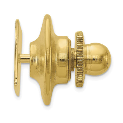 14K Gelbgold Herren Rectangular mit Line Design Krawatten Tac
