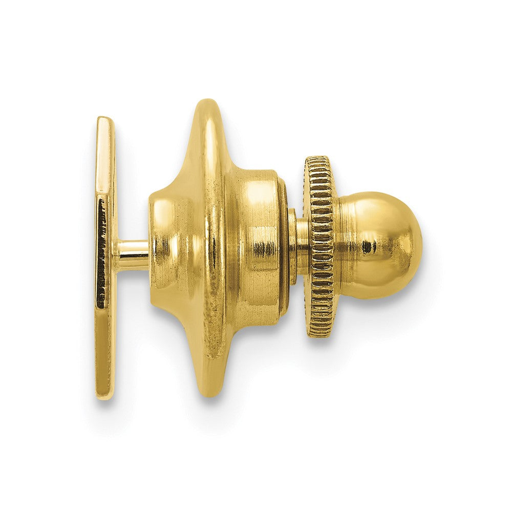 14K Gelbgold Herren mit Line Design Octagon Krawatten Tac