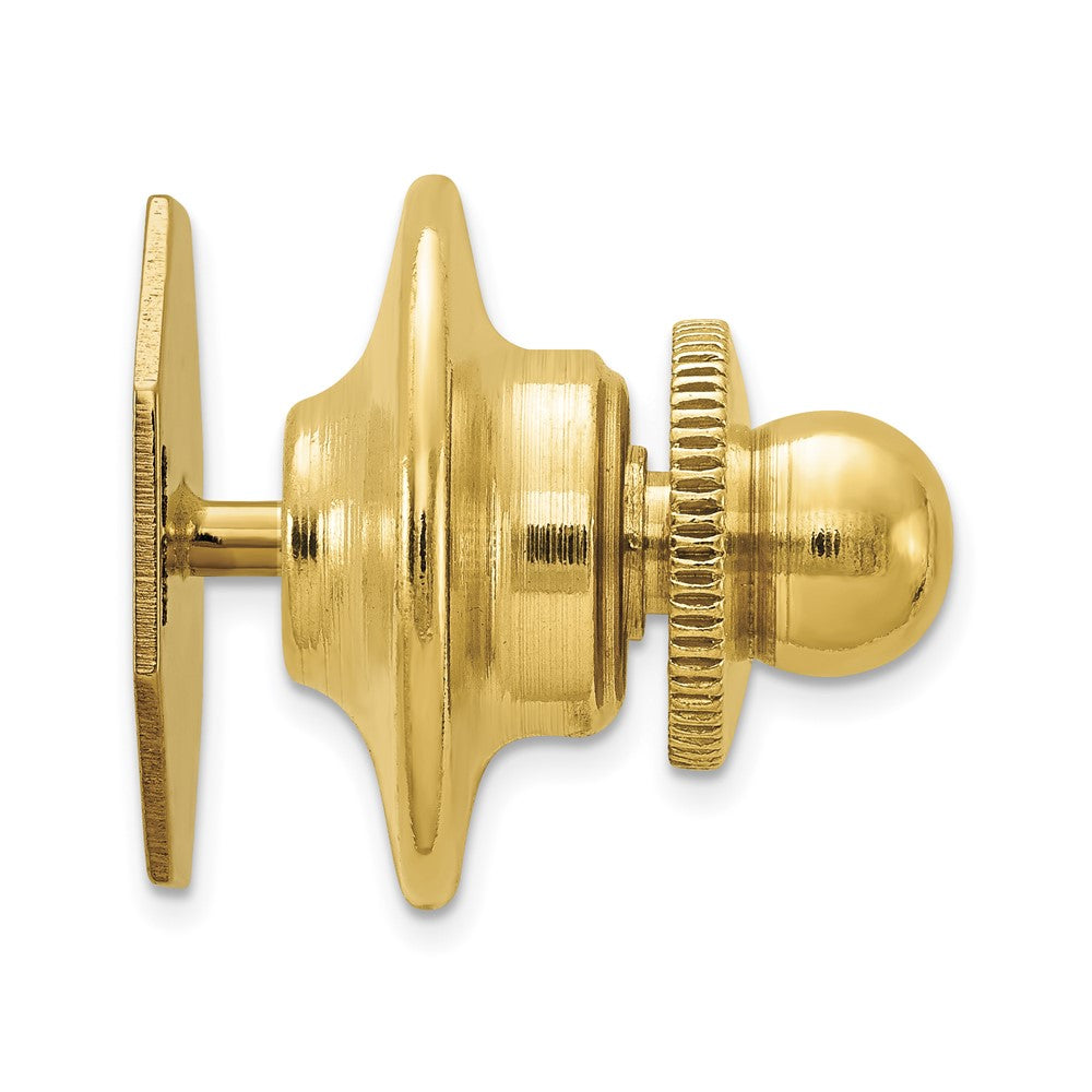 14K Gelbgold Herren Gerillt Design Krawatten Tac
