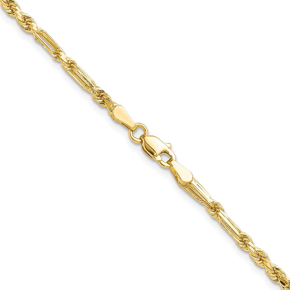 14K Gelbgold 2.75mm Diamantiert Milano Kordel Halskette