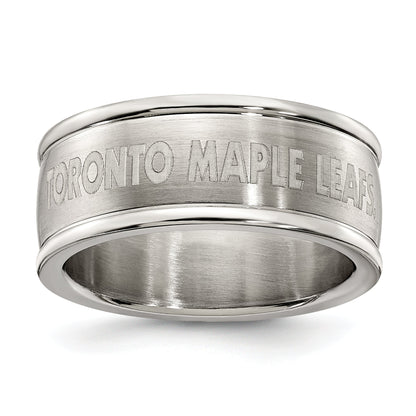 Edelstahl Toronto Maple Leafs Logo Ring