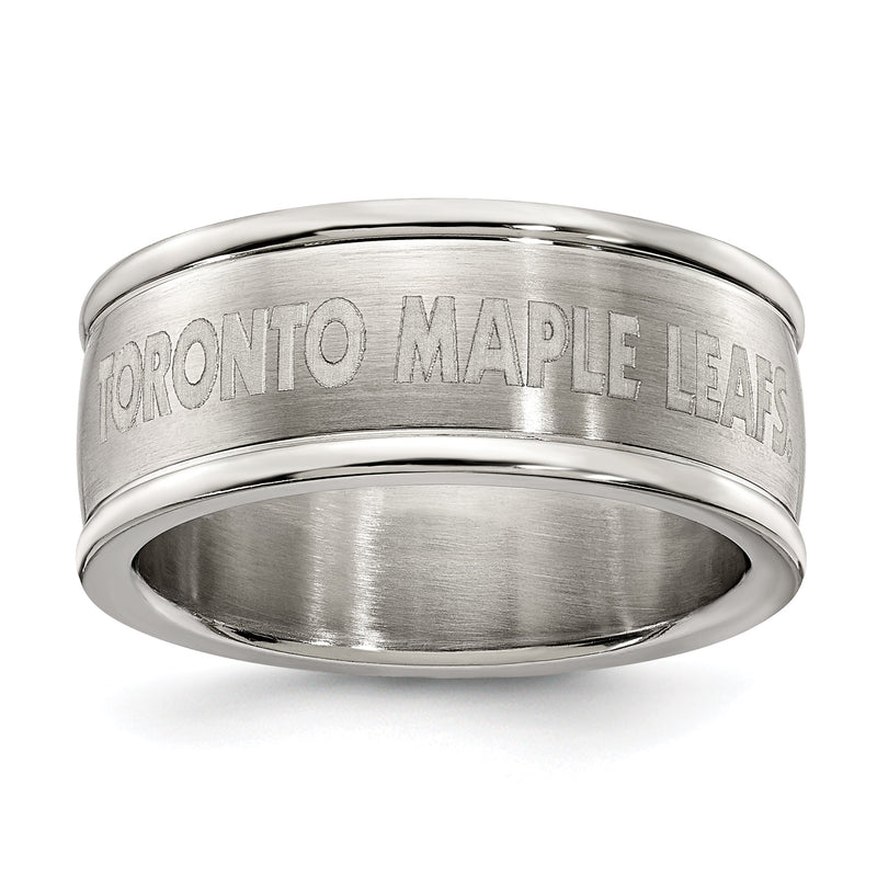 Edelstahl Toronto Maple Leafs Logo Ring