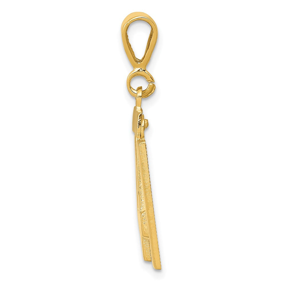 41er Charm, poliert, 14K Gelbgold