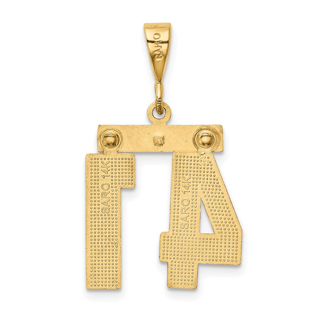 41er Charm, poliert, 14K Gelbgold