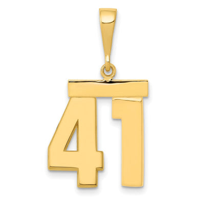 41er Charm, poliert, 14K Gelbgold