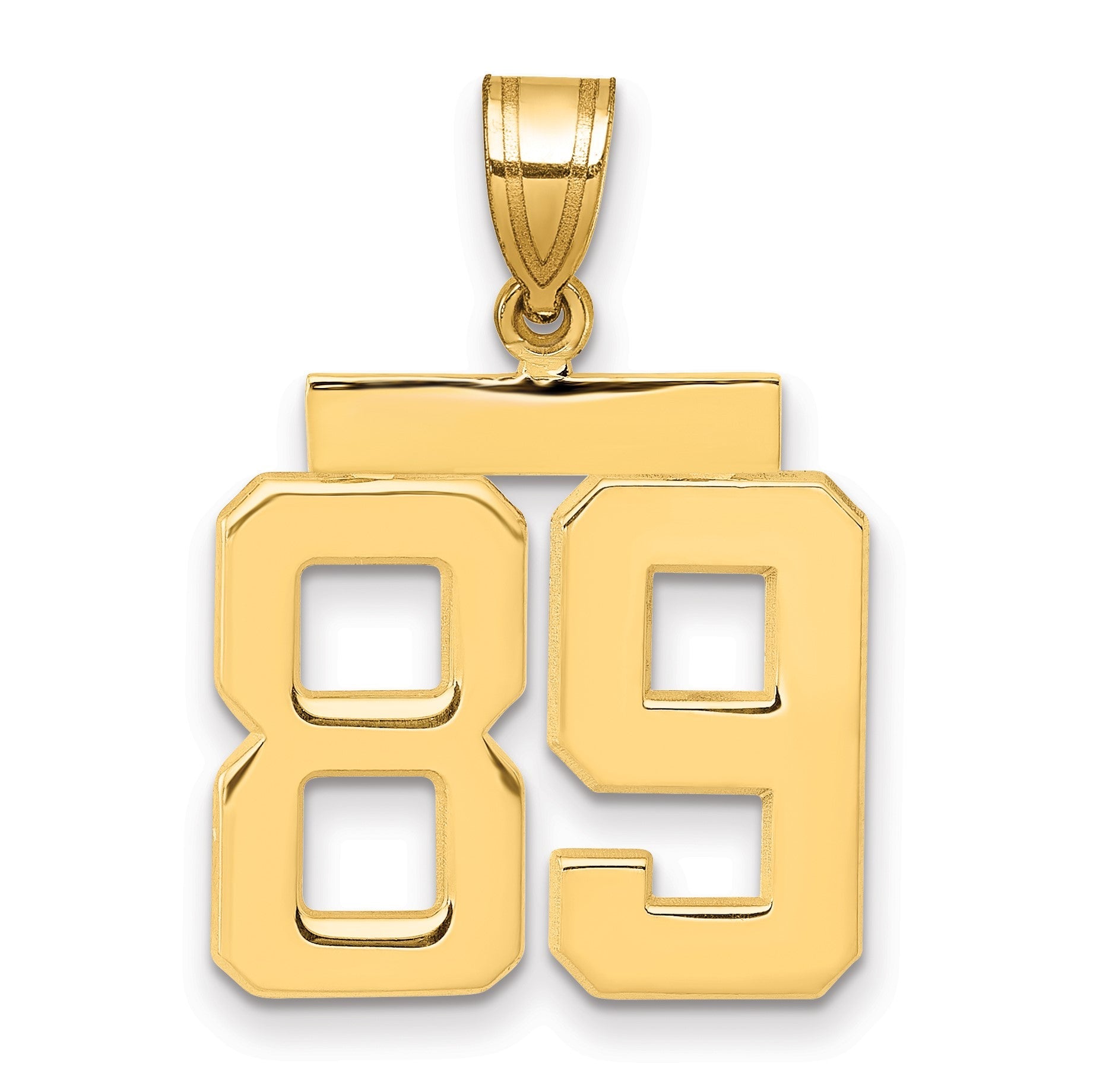 14K Gelbgold Charm "Zahl 89", mittelgroß, poliert