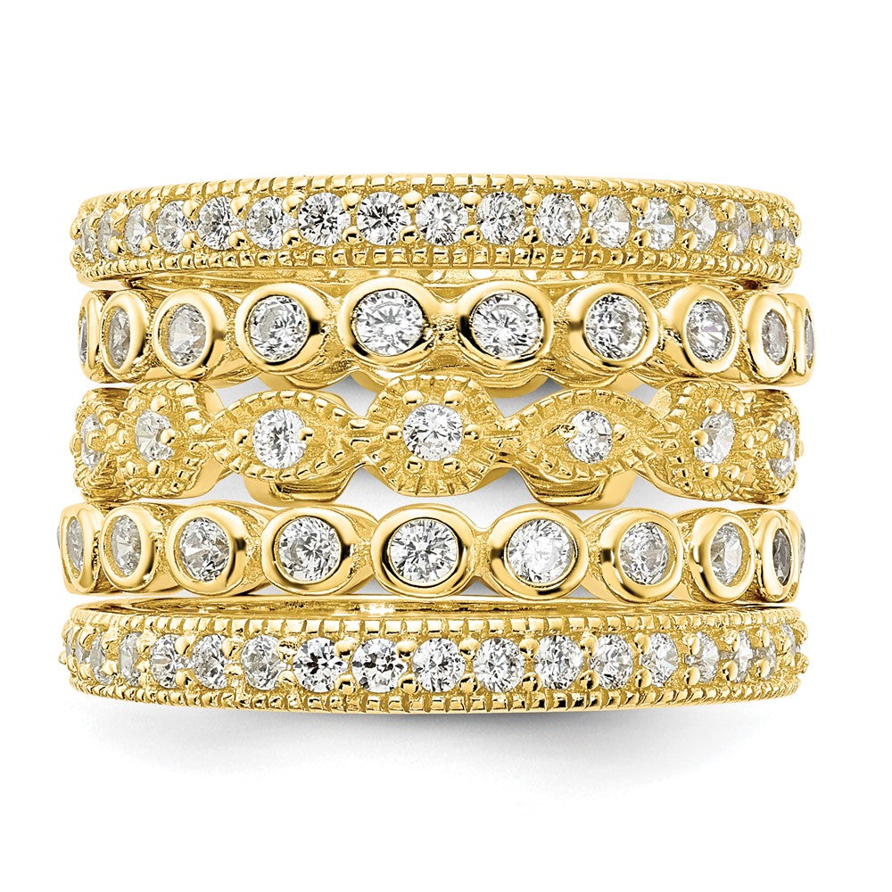 Sterlingsilber Mr0488 Gp Zirkonia Größe 6