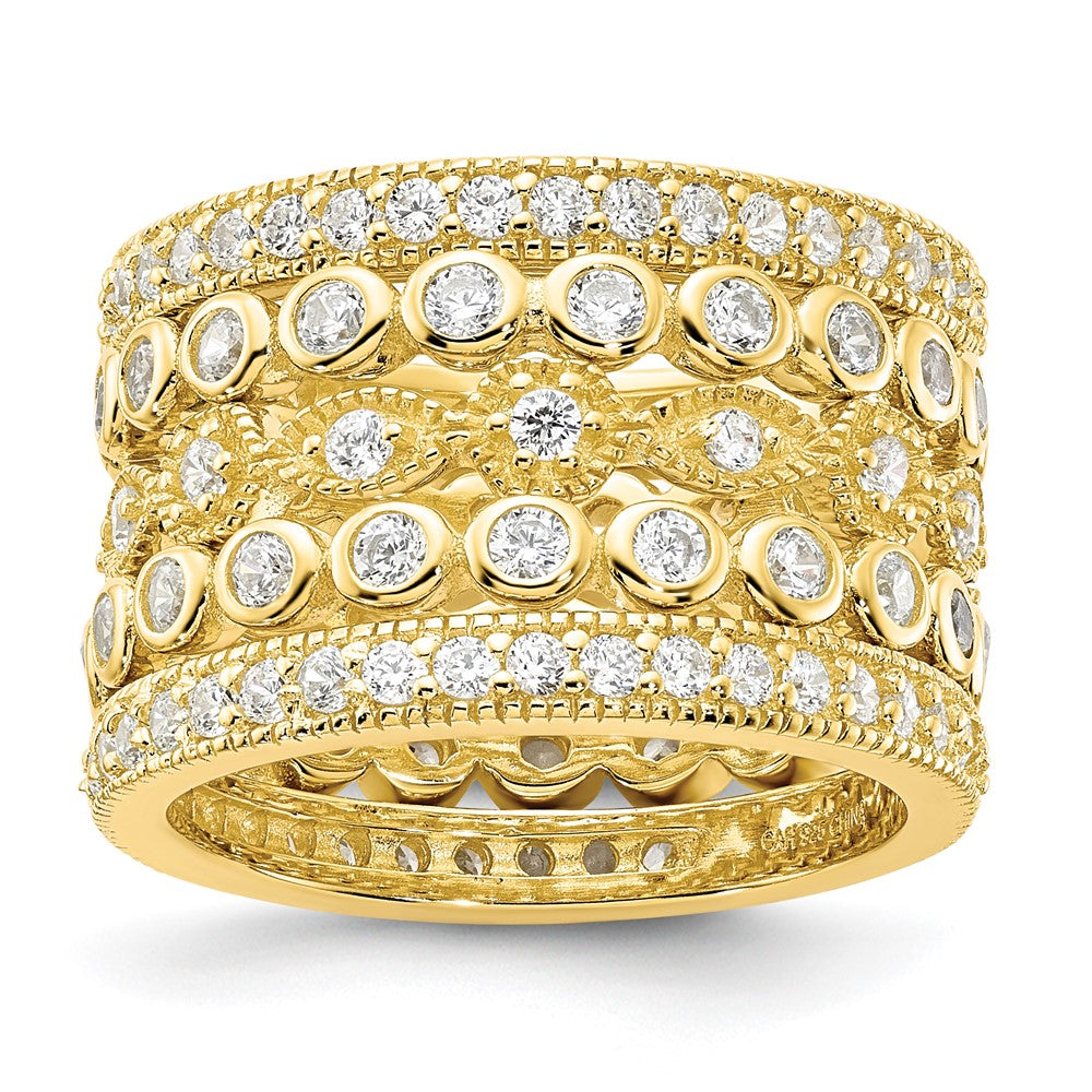 Sterlingsilber Mr0488 Gp Zirkonia Größe 6