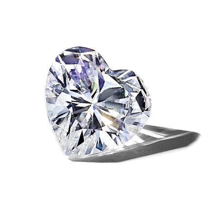 Edelstein Moissanit Rein Licht D-e-f Farbe 8mm Herz