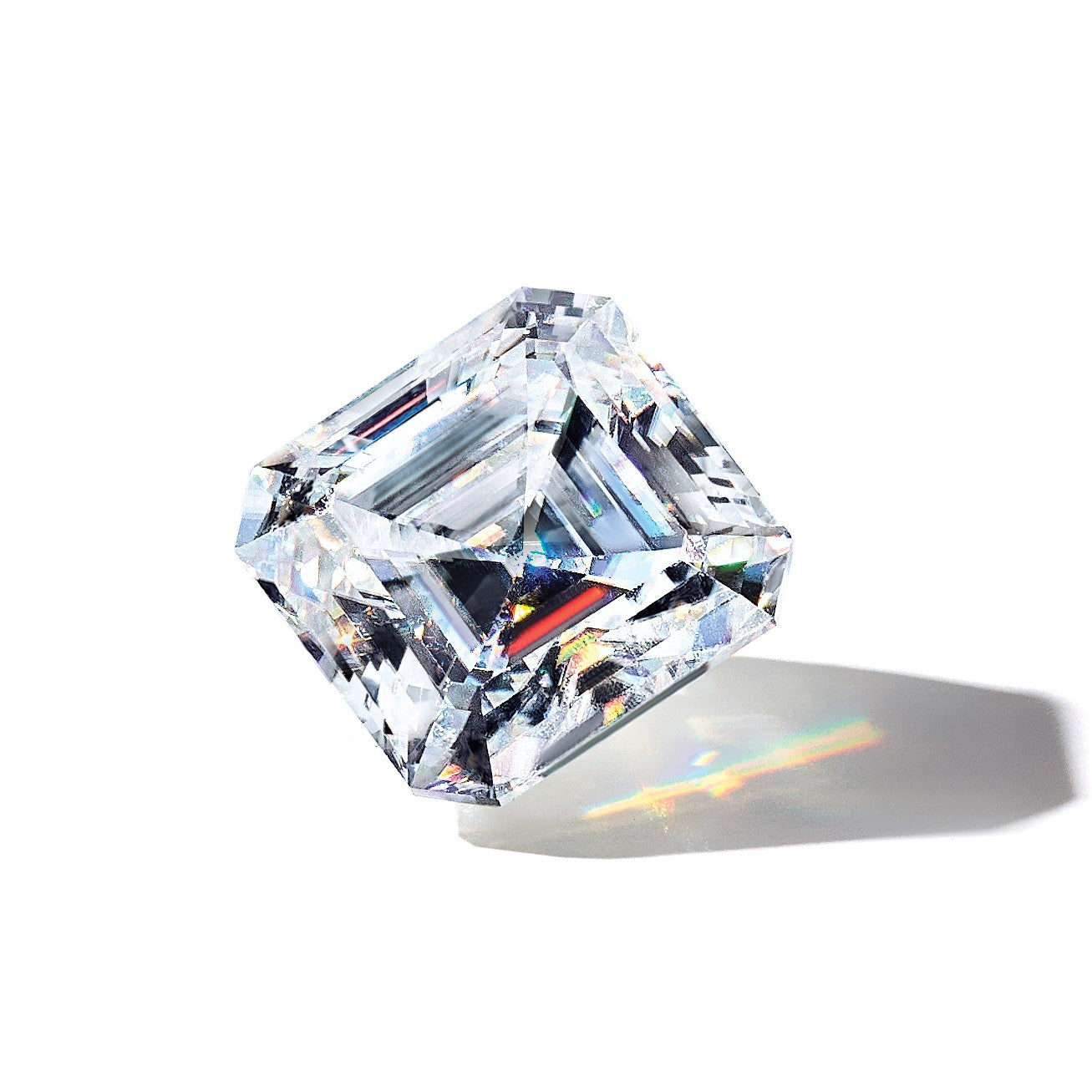 Edelstein Moissanit Rein Licht D-e-f Farbe 10mm Asscher Schliff