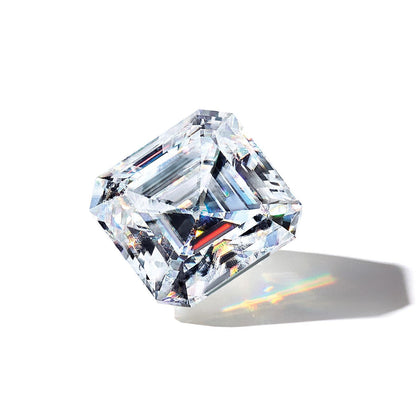 Edelstein Moissanit Rein Licht D-e-f Farbe 10mm Asscher Schliff