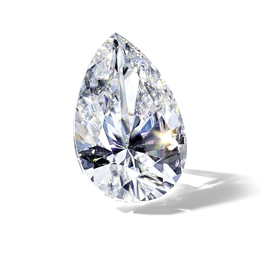 Edelstein Moissanit Rein Licht D-e-f Farbe 12x8mm Tropfen