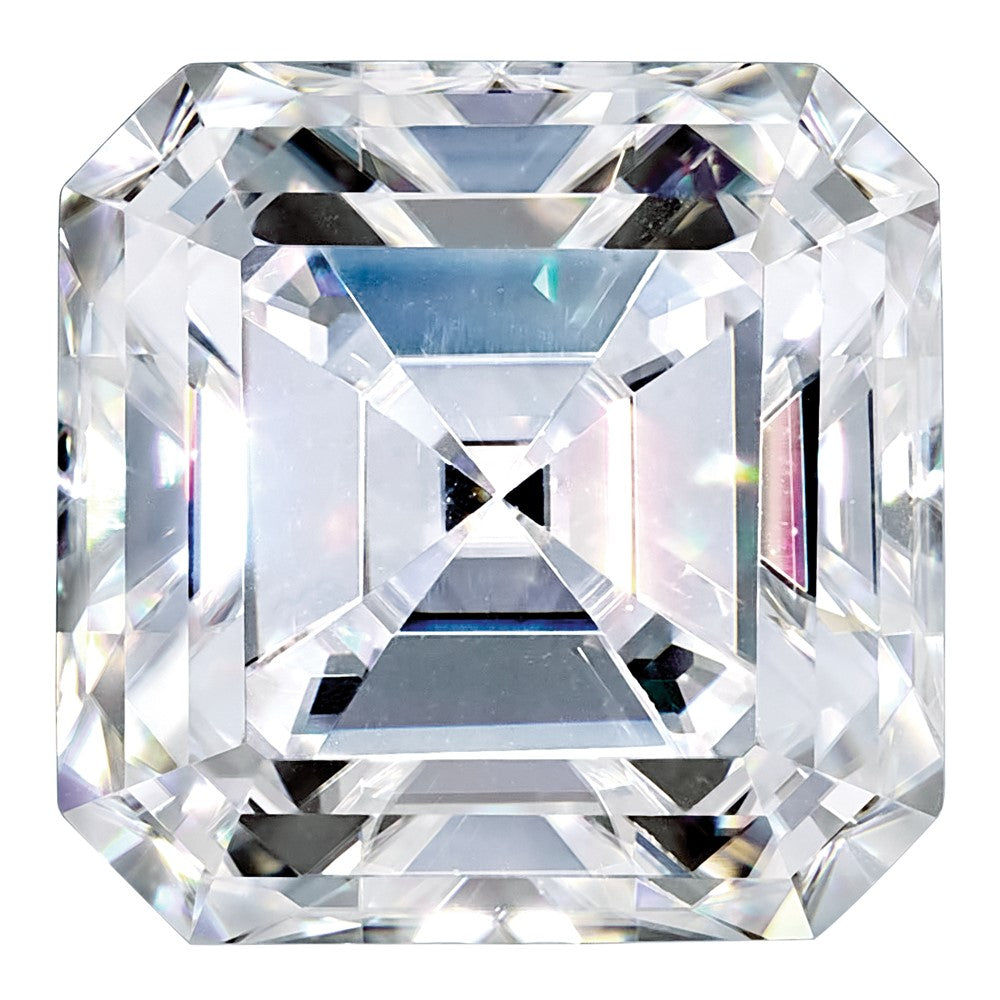 Edelstein Moissanit Rein Licht D-e-f Farbe 8mm Asscher Schliff