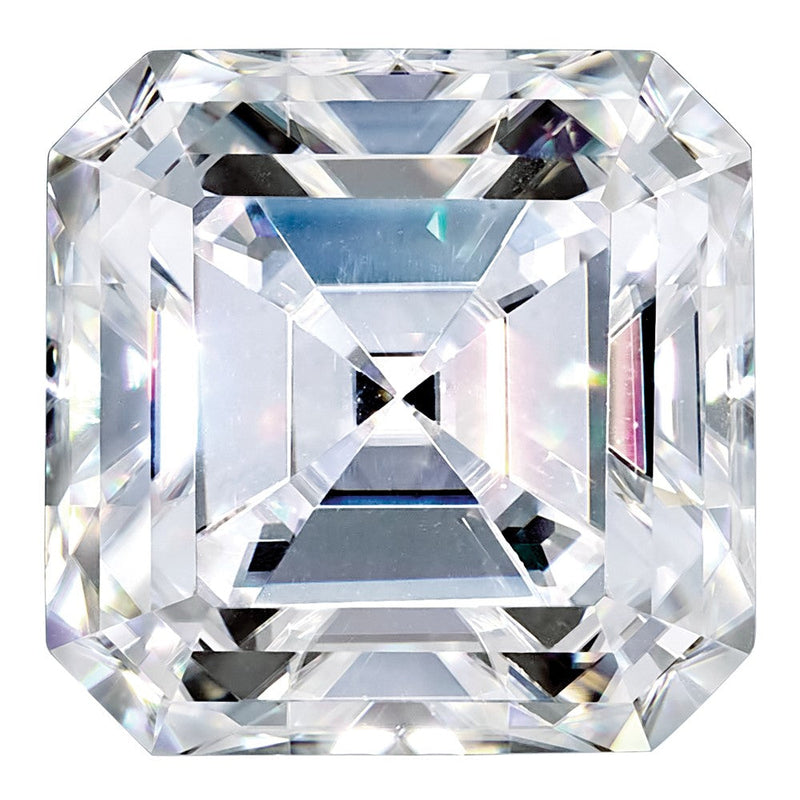 Edelstein Moissanit Rein Licht D-e-f Farbe 7mm Asscher Schliff