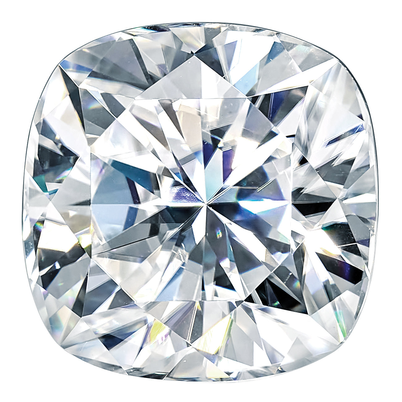Edelstein Moissanit Rein Licht D-e-f Farbe 4mm Kissen