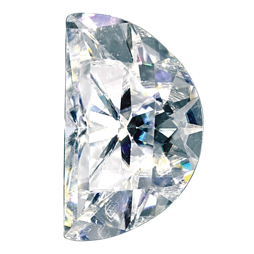 Edelstein Moissanit Rein Licht D-e-f Farbe 5x3mm Halb Mond