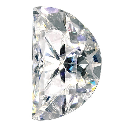 Edelstein Moissanit True Licht G-h-i Farbe 5x3mm Halb Mond