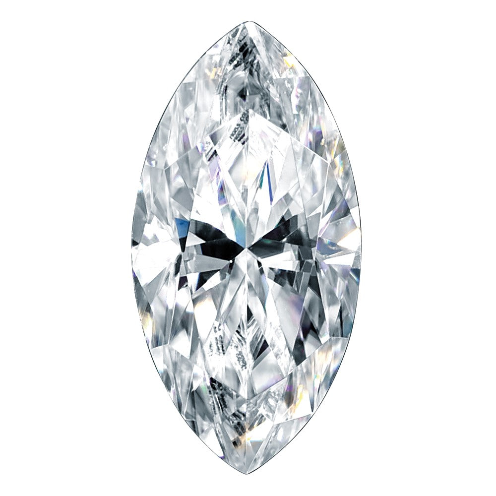 Edelstein Moissanit Rein Licht D-e-f Farbe 8x4mm Marquise