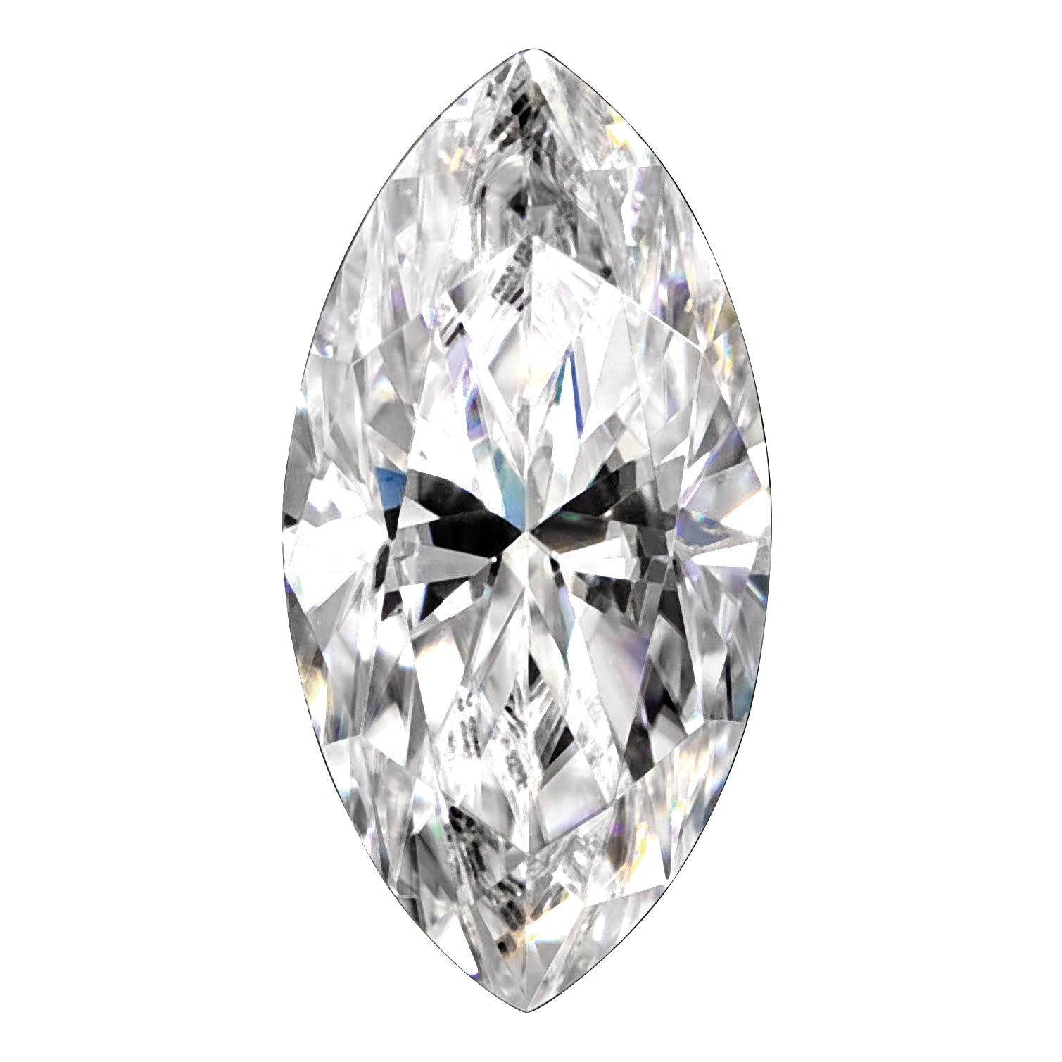 Edelstein Moissanit True Licht G-h-i Farbe 4x2mm Marquise