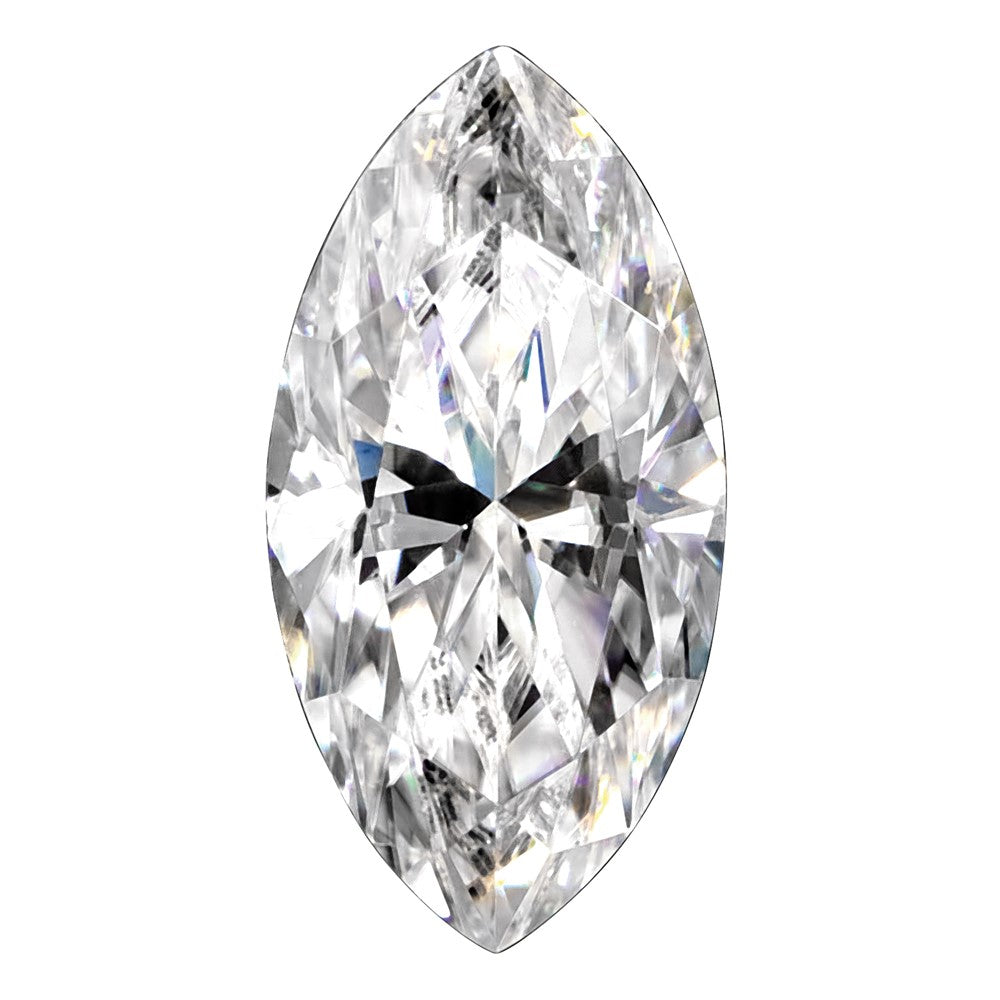 Edelstein Moissanit Rein Licht D-e-f Farbe 14x7mm Marquise