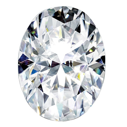 Edelstein Moissanit Rein Licht D-e-f Farbe 8x6mm Oval