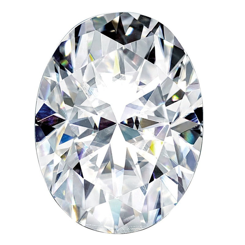 Edelstein Moissanit Rein Licht D-e-f Farbe 8x6mm Oval