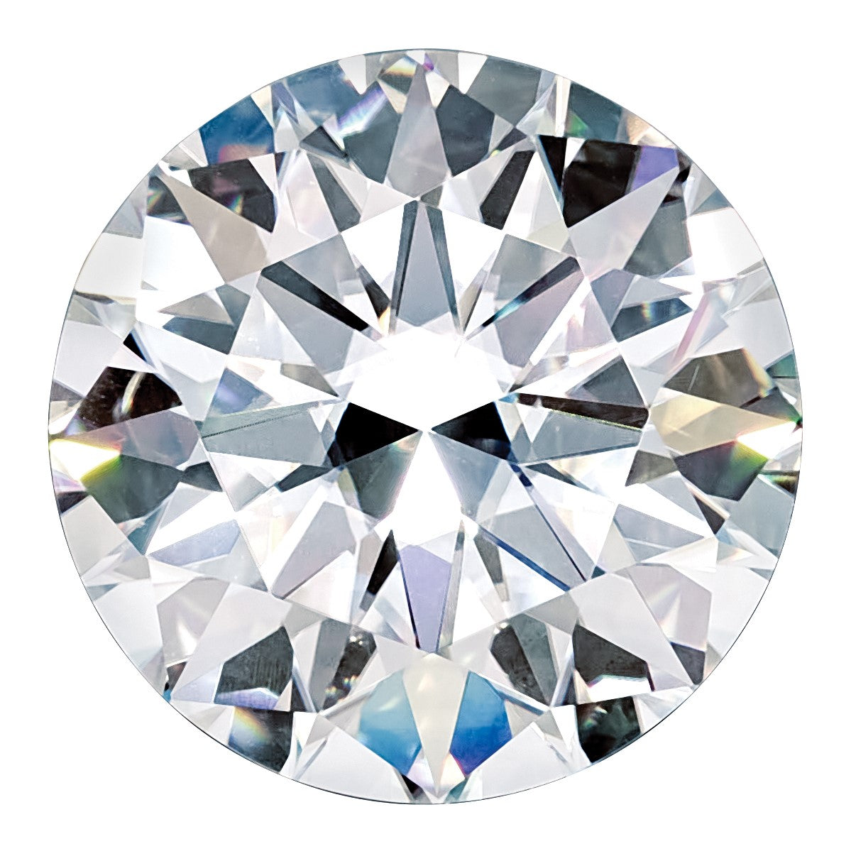 Edelstein Moissanit Rein Licht D-e-f Farbe 15mm Rund Diamantiert