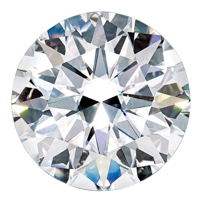 Edelstein Moissanit Rein Licht D-e-f Farbe 15mm Rund Diamantiert