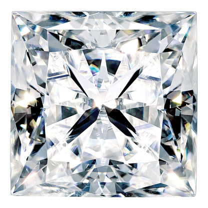 Edelstein Moissanit Rein Licht D-e-f Farbe 6mm Quadratisch Brillant