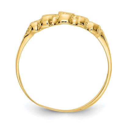 14K Gelbgold Nugget-Ring