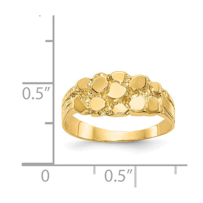 14K Gelbgold Nugget-Ring